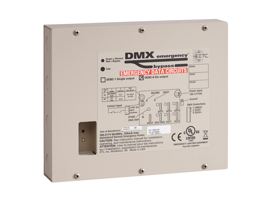 DMX Emergency Bypass Controller (DEBC)