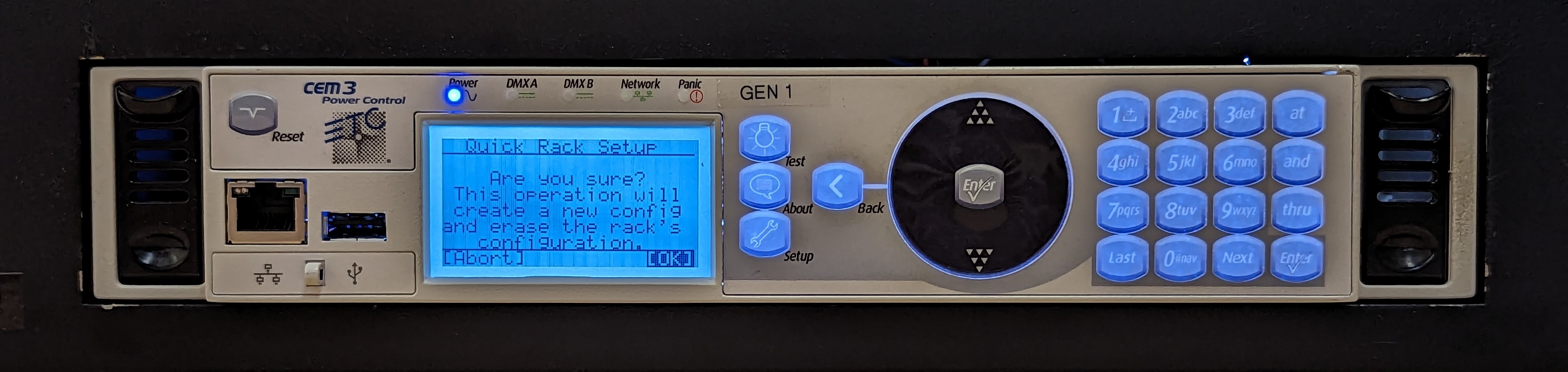 Setting Up a Loaner CEM3 Processor - Electronic Theatre Controls Inc